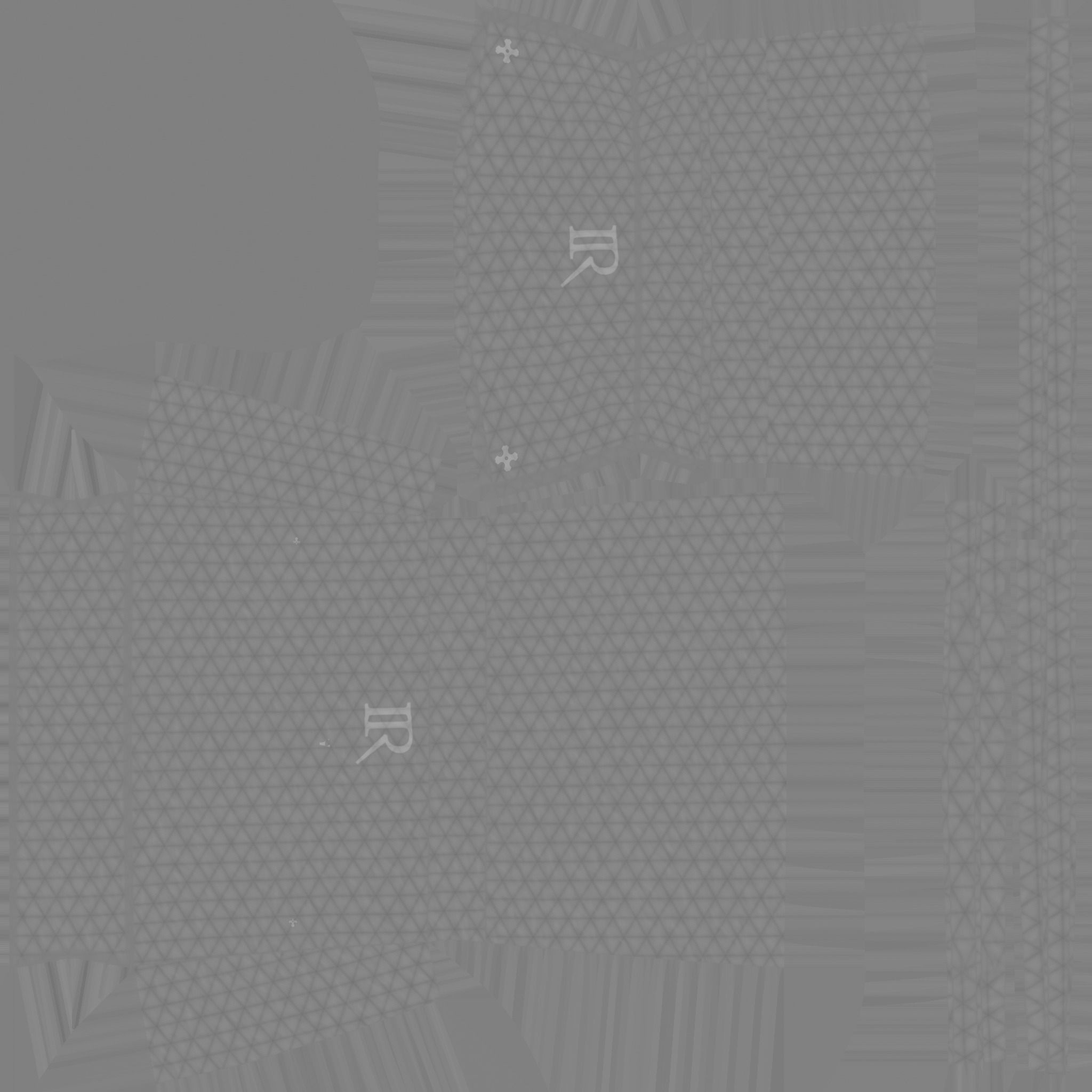 White Gold Female Bag - Character Fashion Design Low-poly 3D model_13