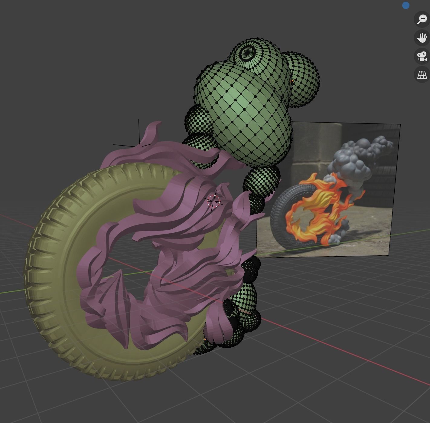 Firestarter - Burning Wheel 3D print model_5