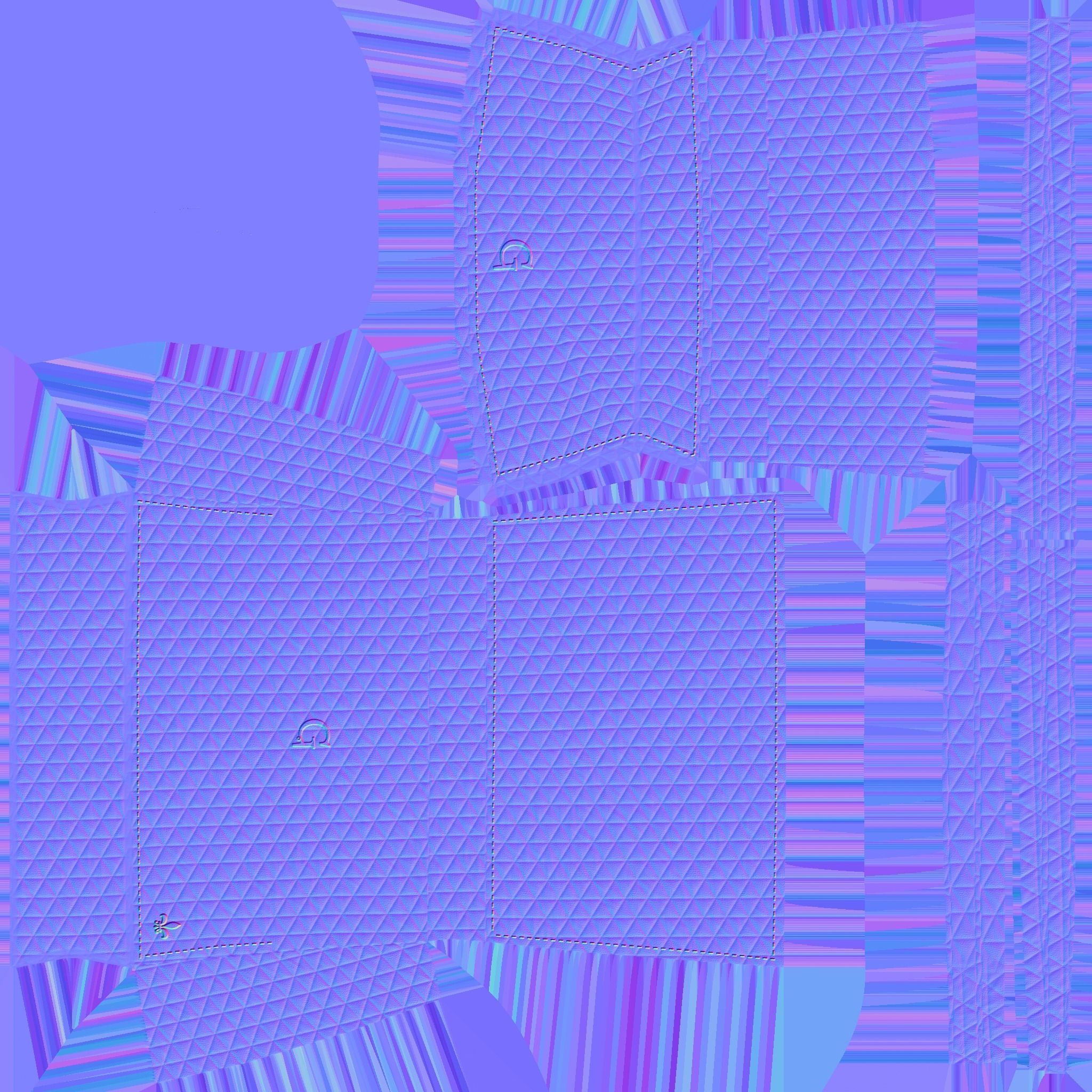 Black Luxury Female Bag - Character Fashion Design Low-poly 3D model_15