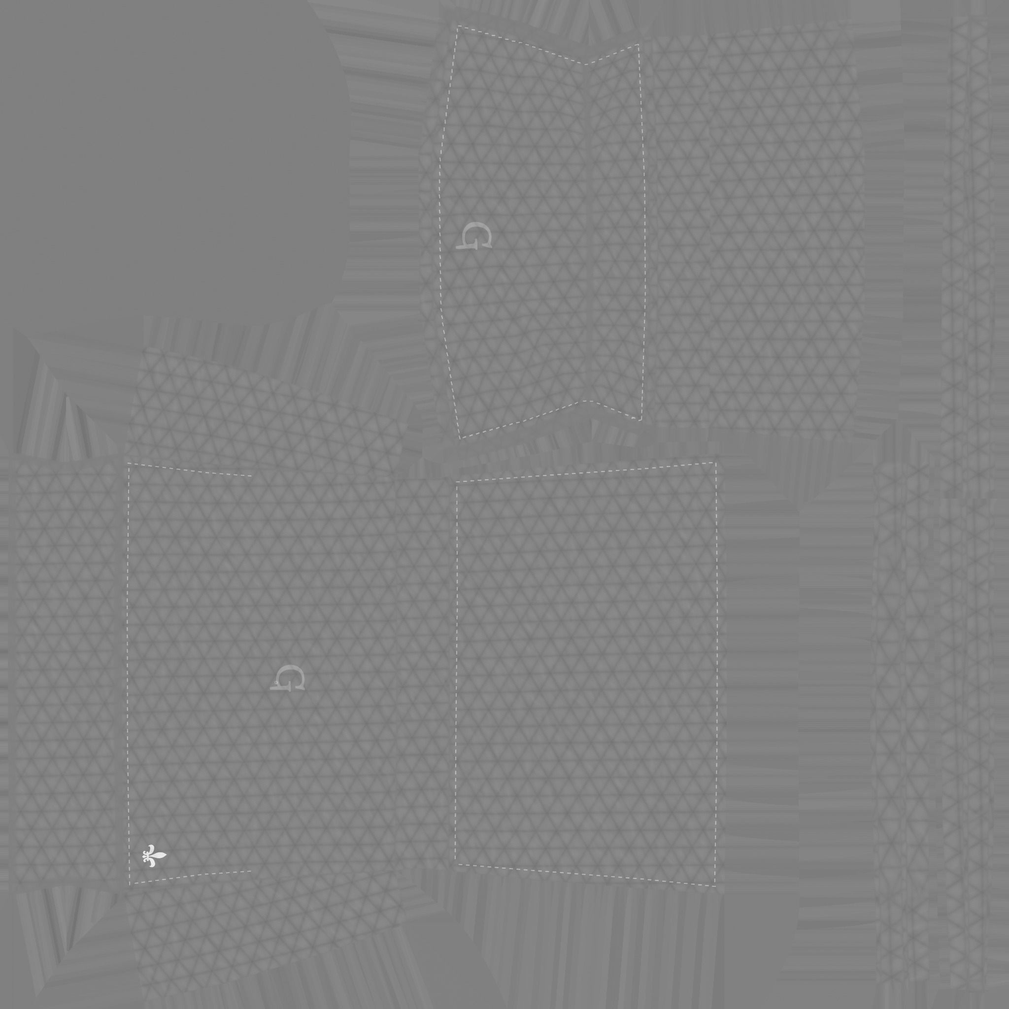 Black Luxury Female Bag - Character Fashion Design Low-poly 3D model_13