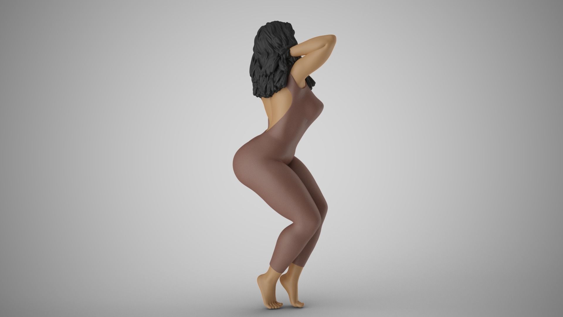 Unchained Woman 2 3D print model_6