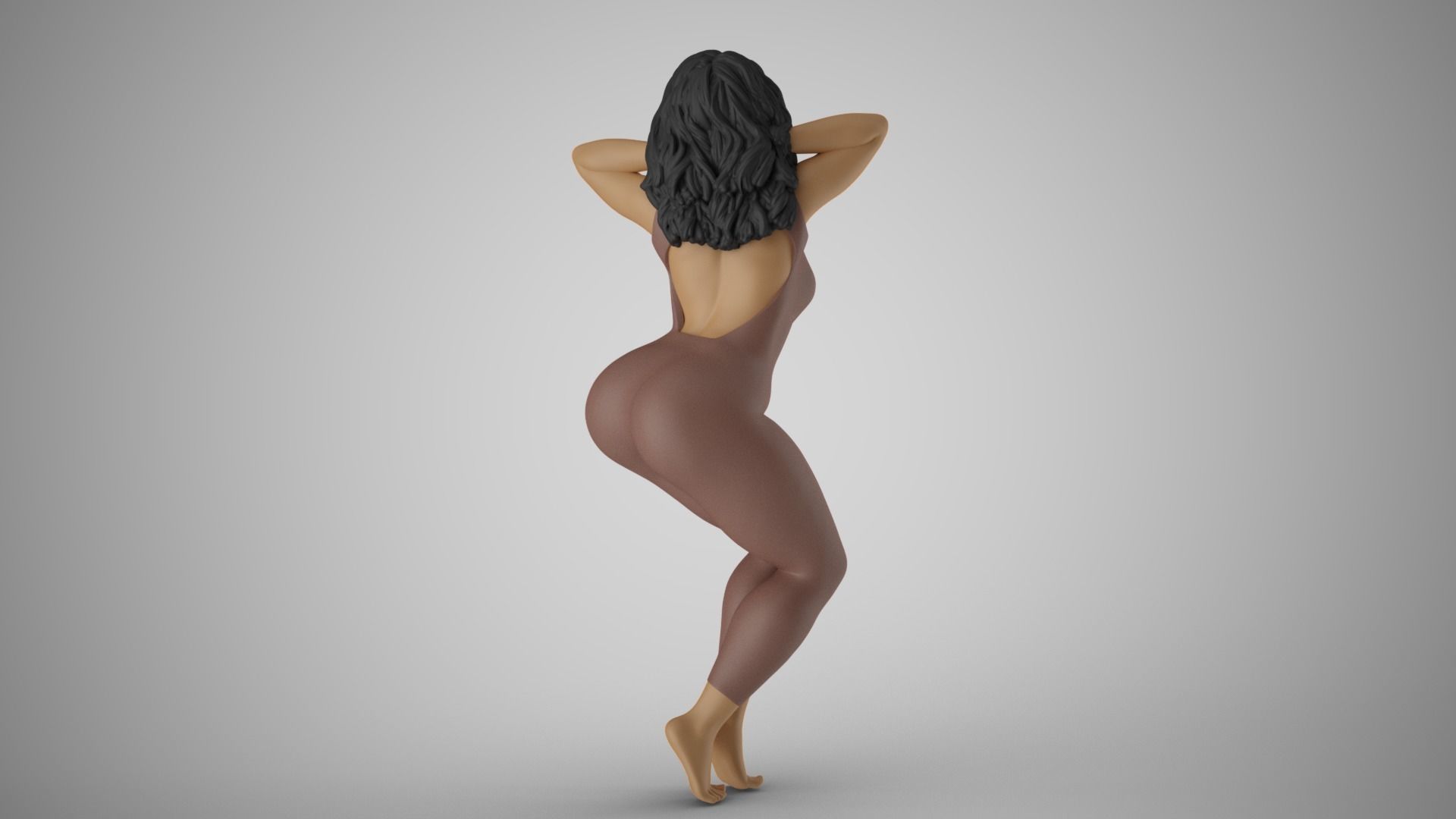 Unchained Woman 2 3D print model_7
