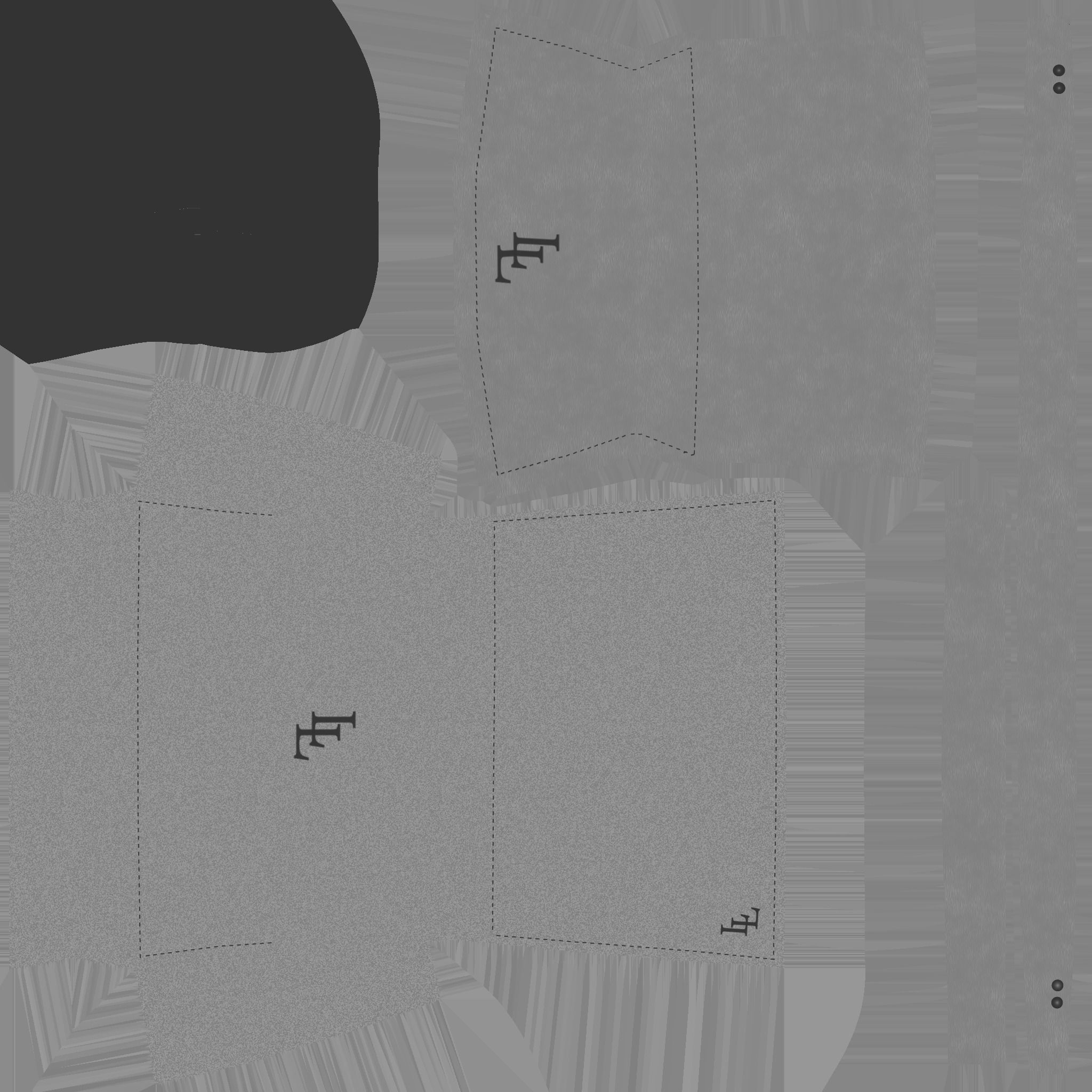 Luxury Female Bag - Character Fashion Design Low-poly 3D model_16