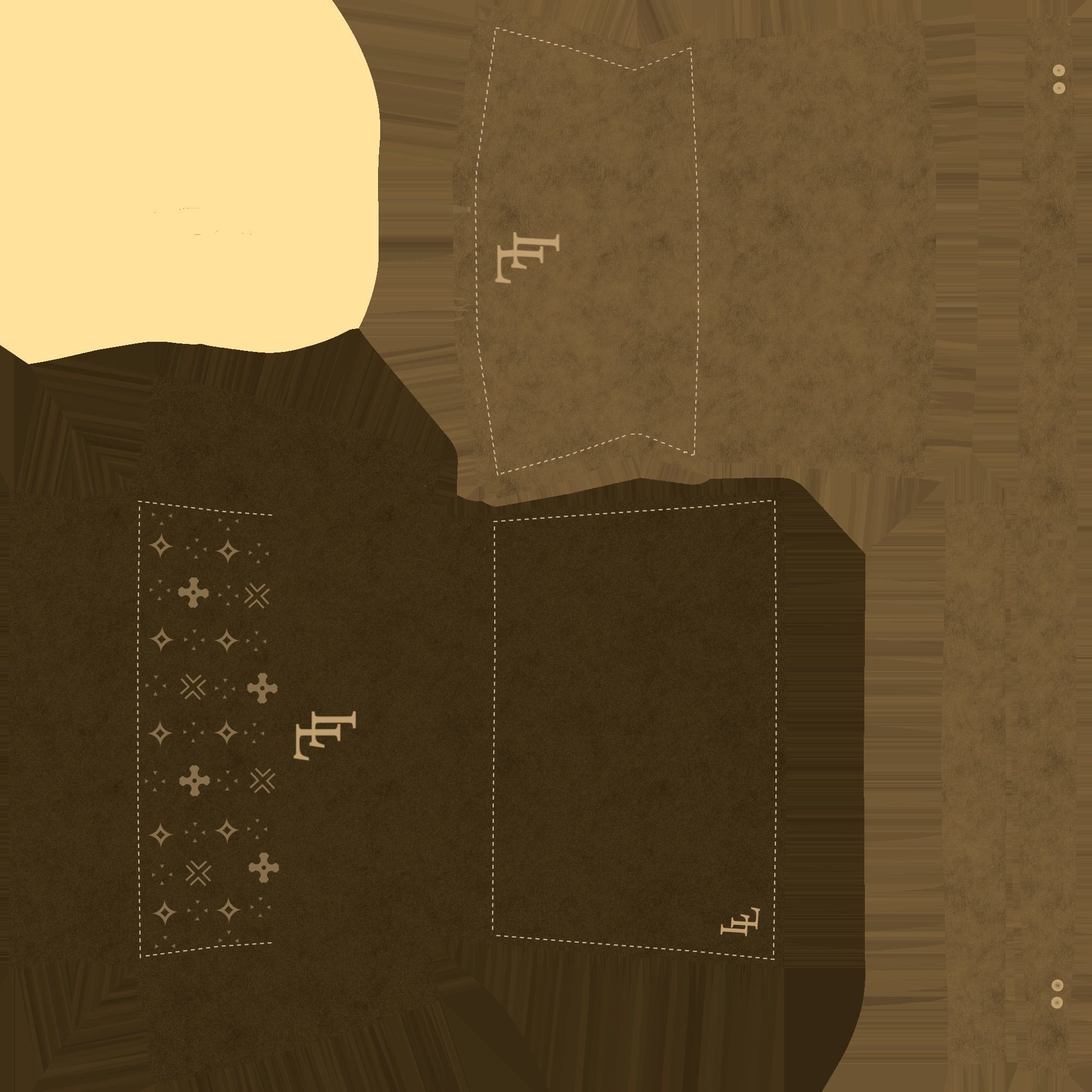 Luxury Female Bag - Character Fashion Design Low-poly 3D model_12