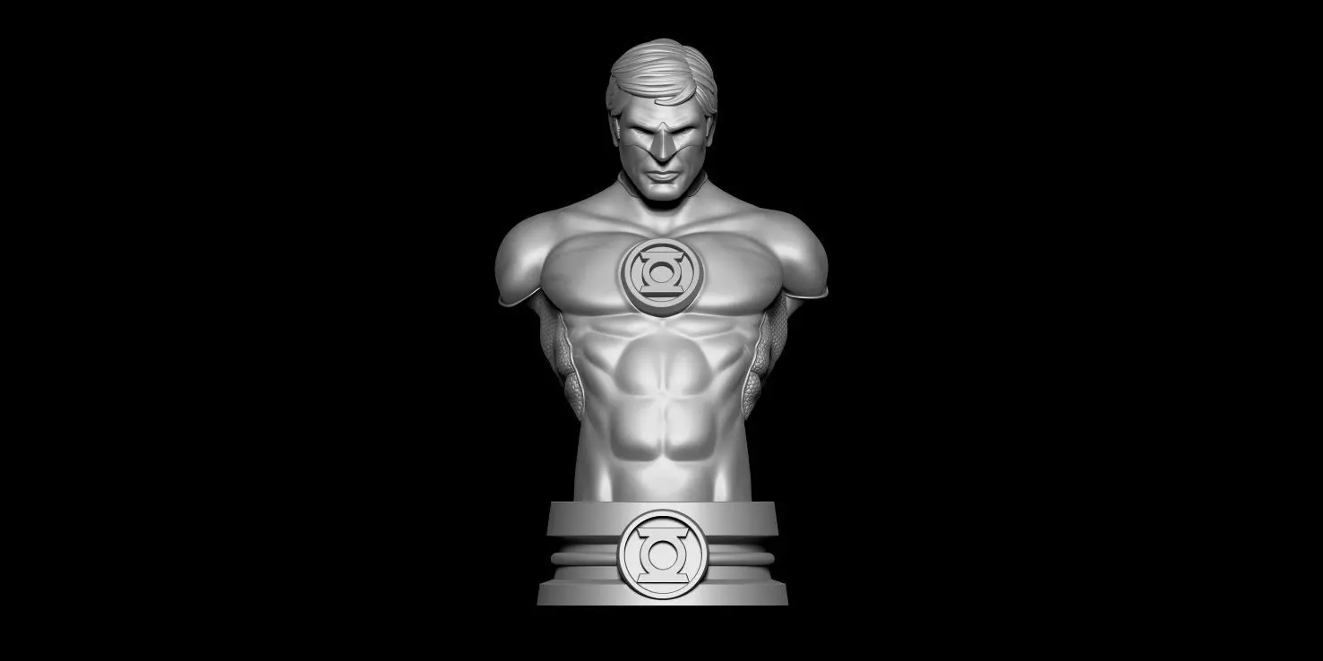 Fanart HAL JORDAN - GREEN LANTERN - Bust 3D print model