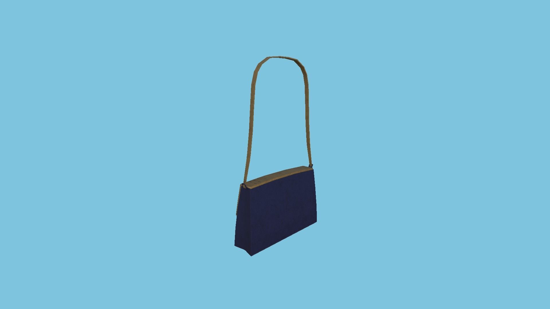 Marine Female Bag - Character Fashion Design Low-poly 3D model_3