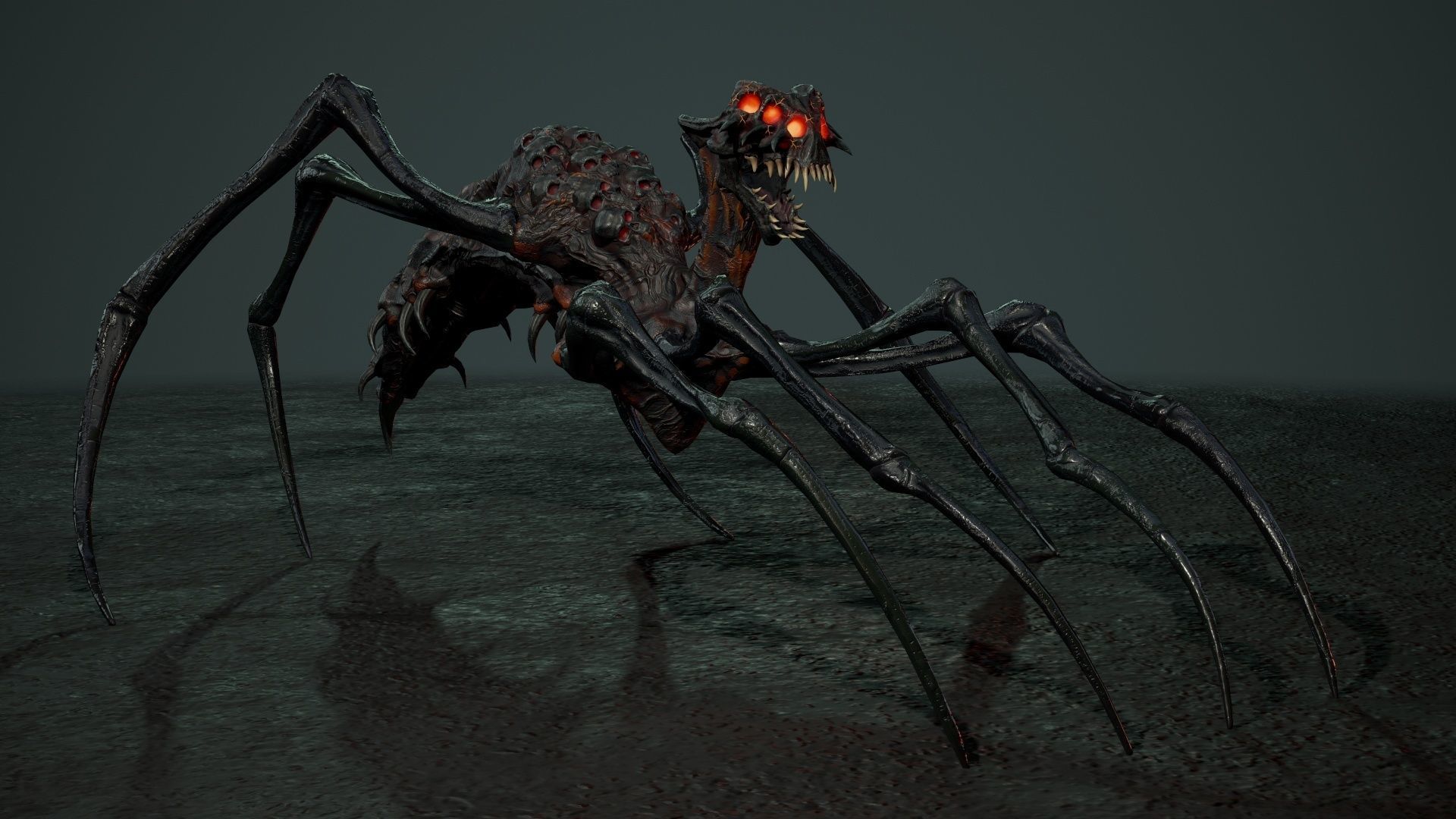 Undeath Spider 1 Low-poly 3D model_14