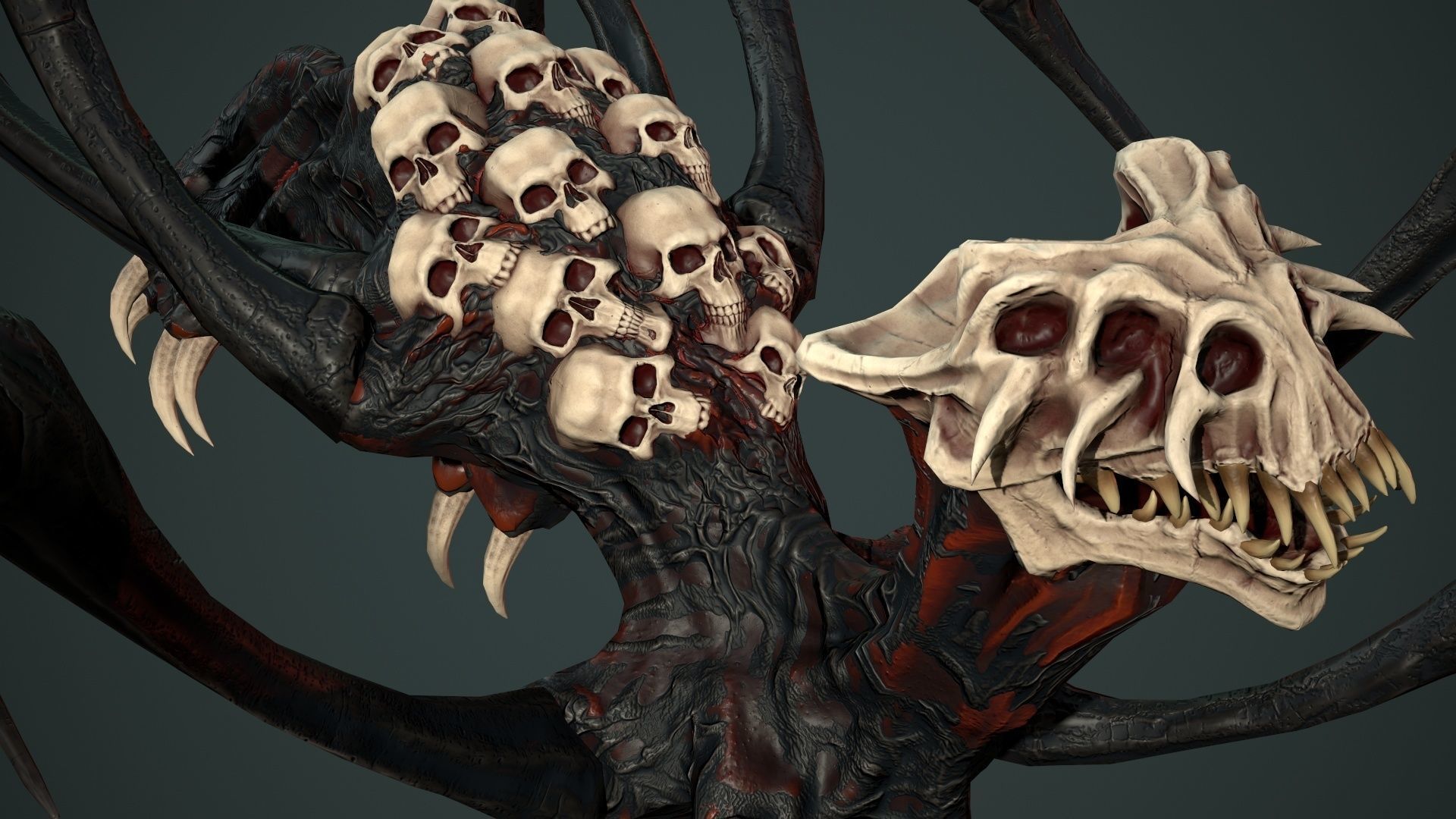 Undeath Spider 1 Low-poly 3D model_3