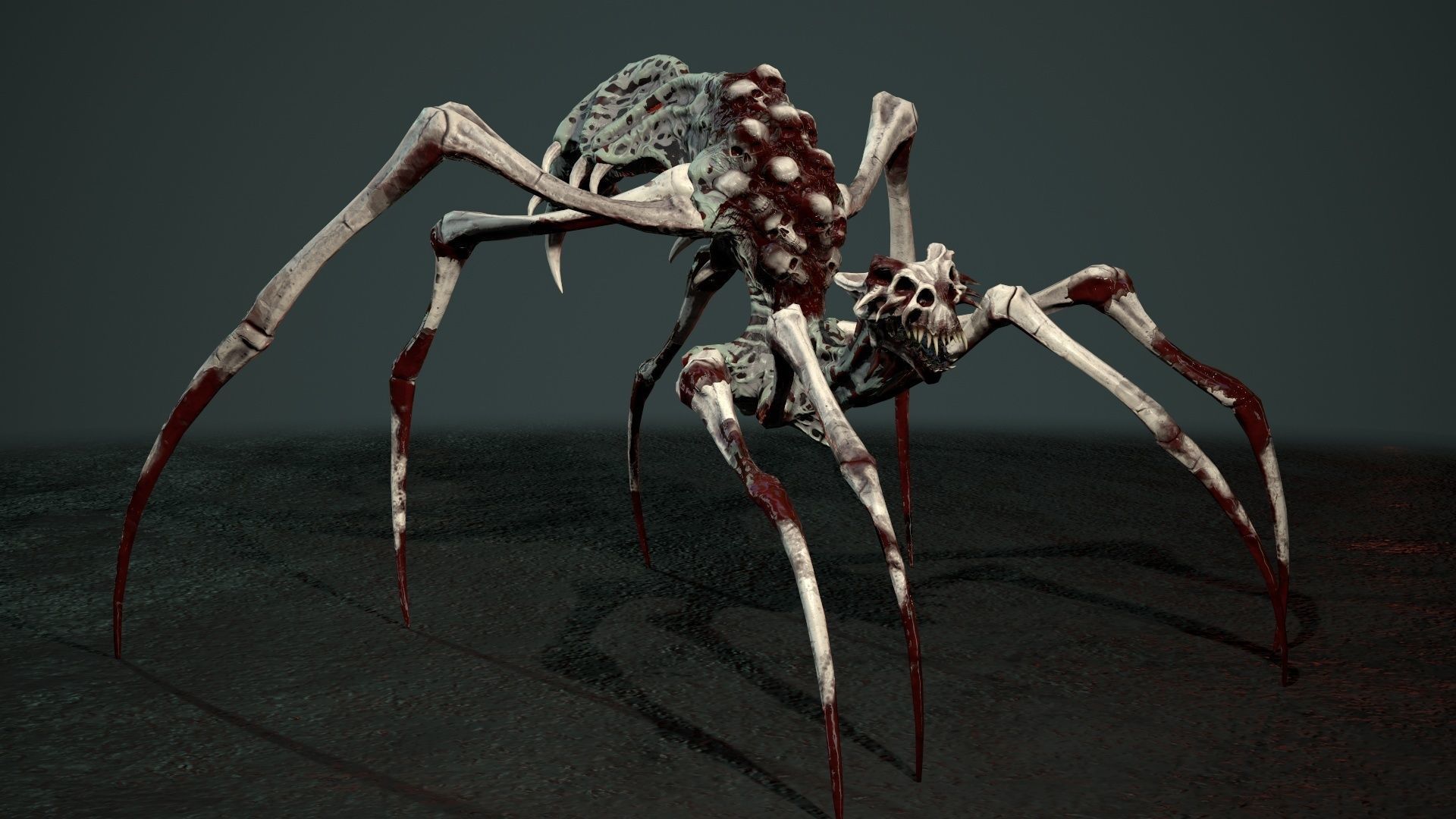 Undeath Spider 1 Low-poly 3D model_23