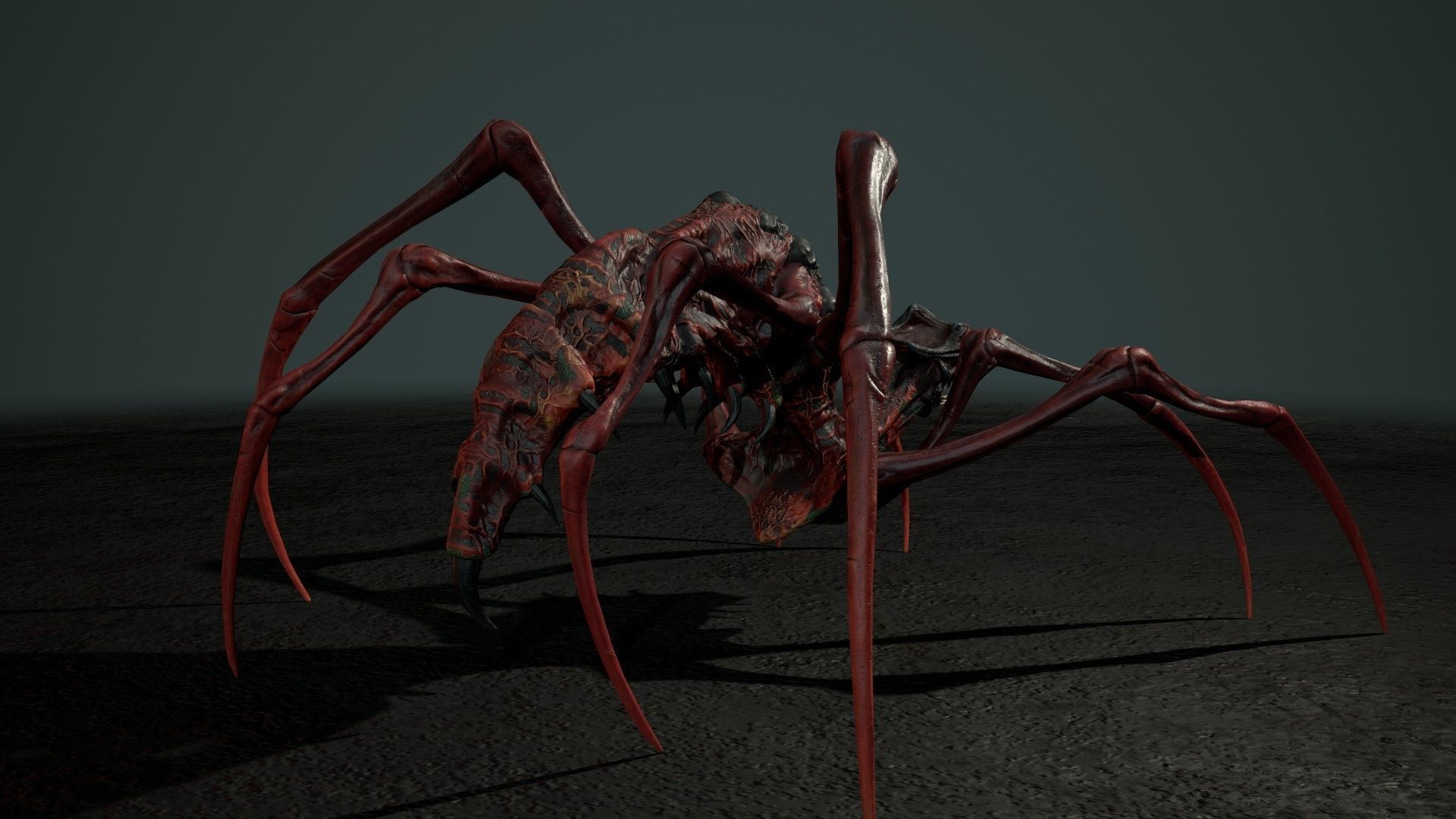 Undeath Spider 1 Low-poly 3D model_10