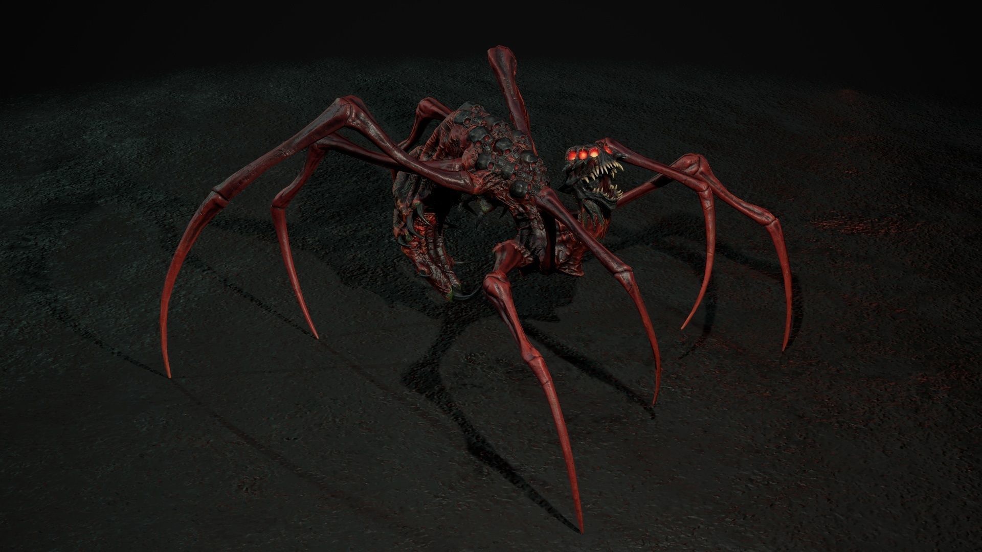 Undeath Spider 1 Low-poly 3D model_22