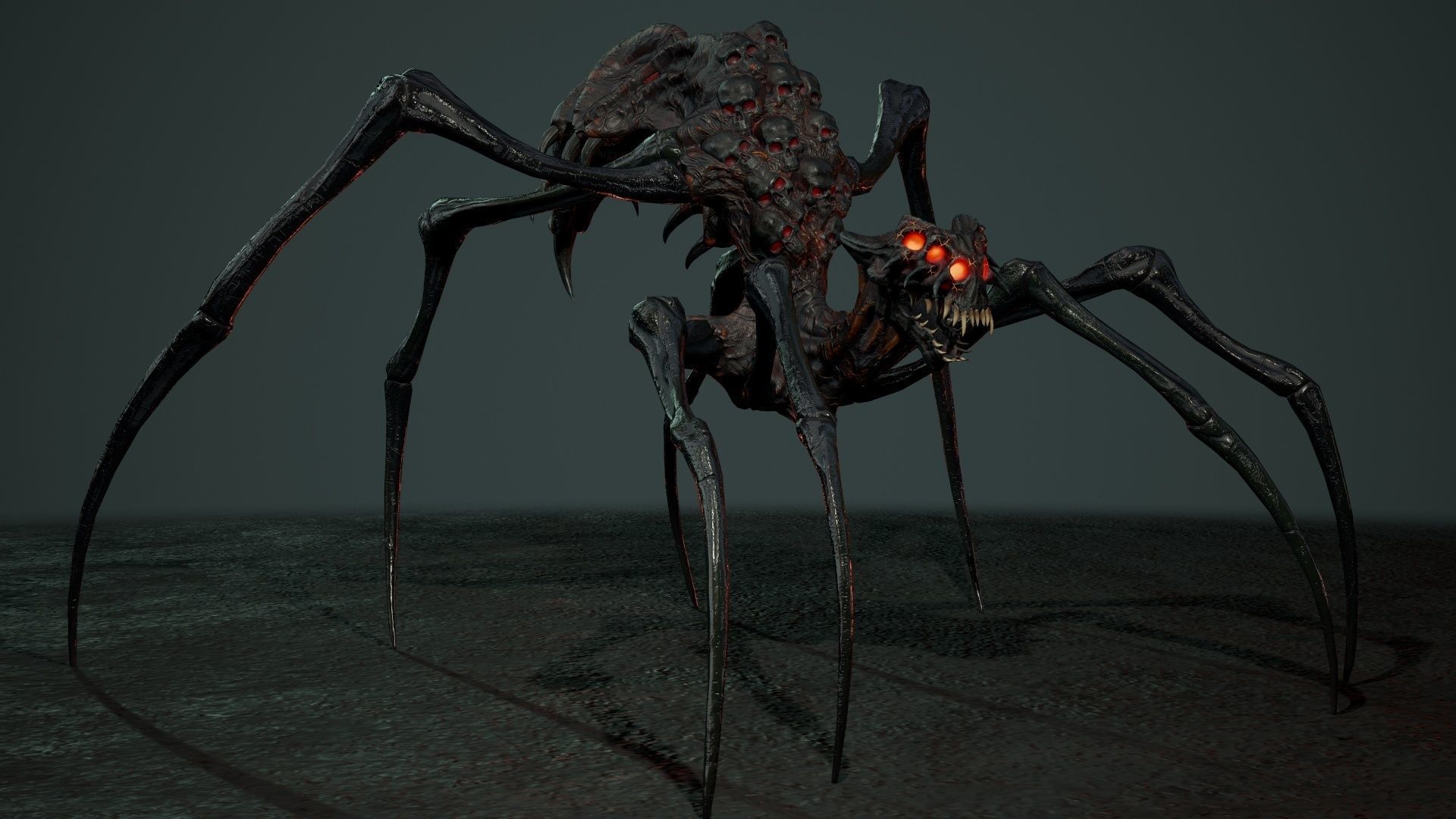 Undeath Spider 1 Low-poly 3D model_12