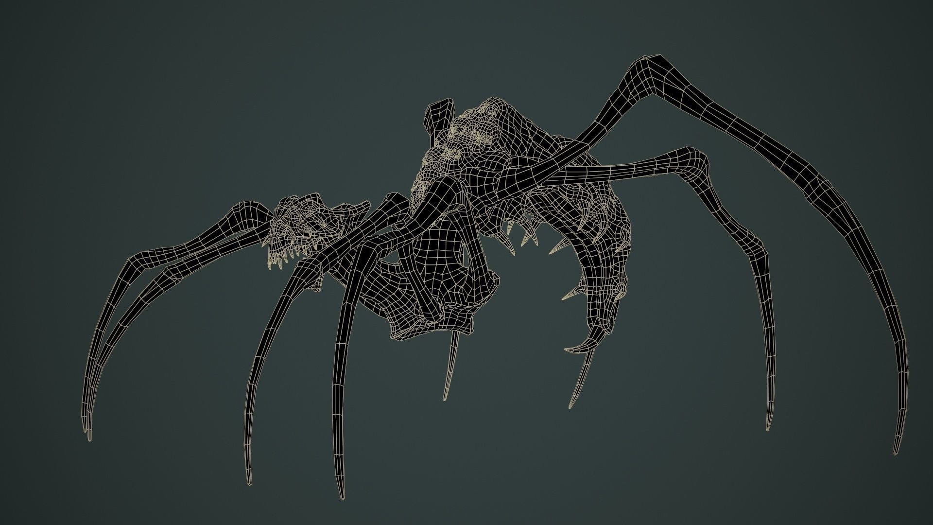 Undeath Spider 1 Low-poly 3D model_25