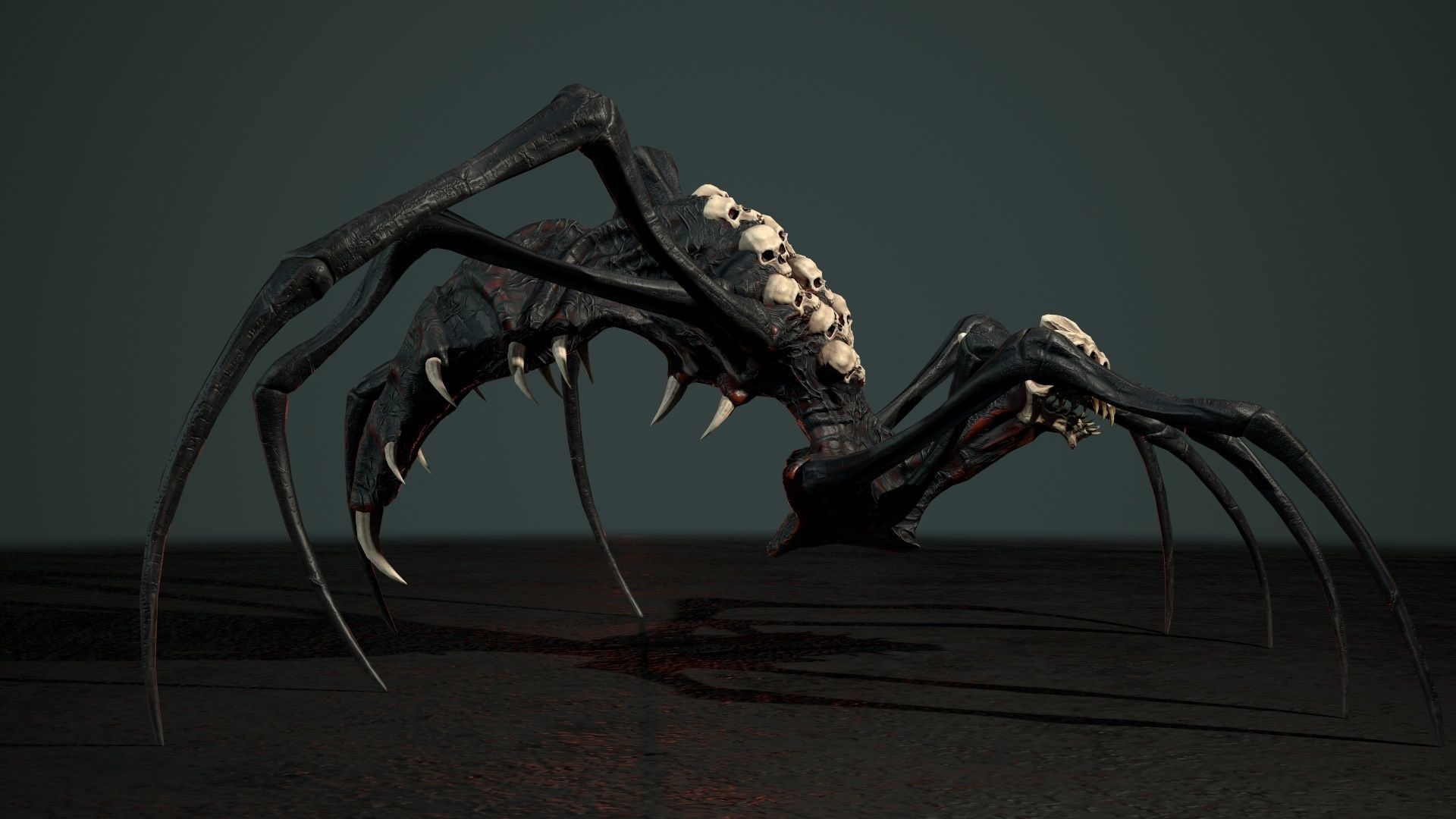 Undeath Spider 1 Low-poly 3D model_7