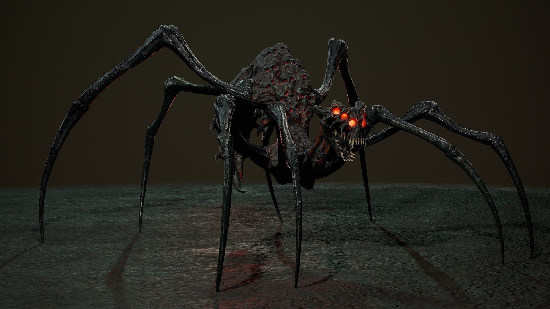 Undeath Spider 1 Low-poly 3D model_5