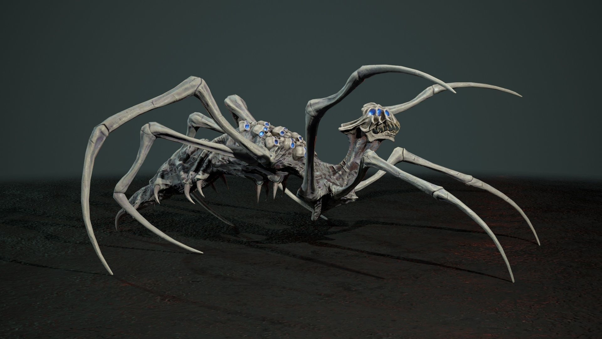 Undeath Spider 1 Low-poly 3D model_15