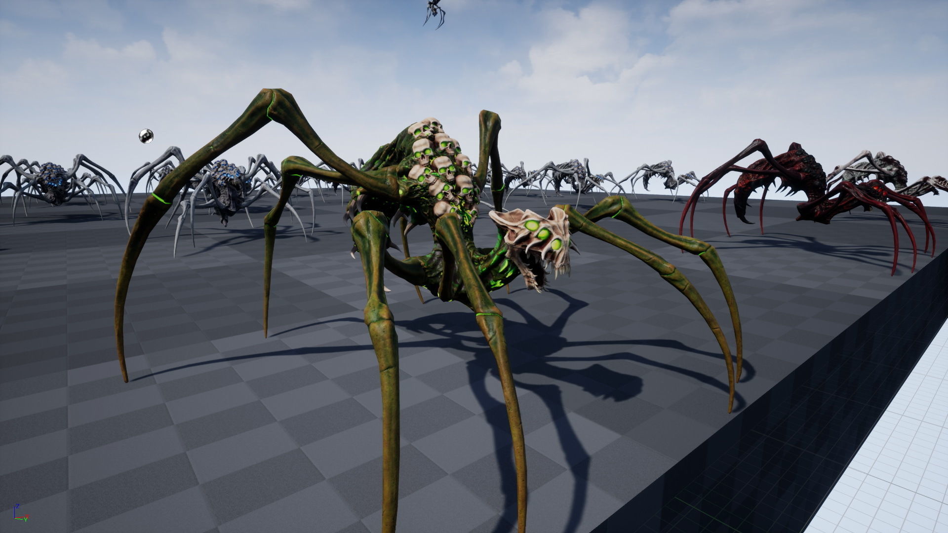 Undeath Spider 1 Low-poly 3D model_28
