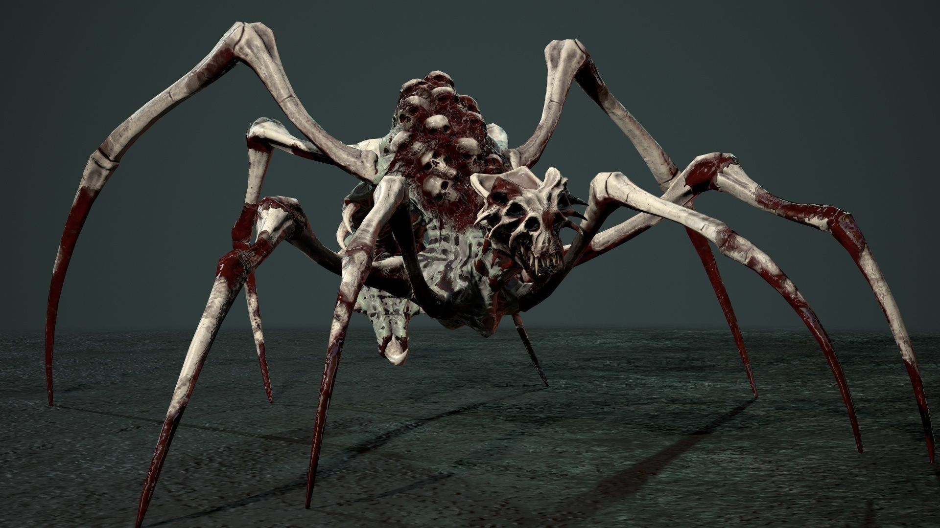 Undeath Spider 1 Low-poly 3D model_6