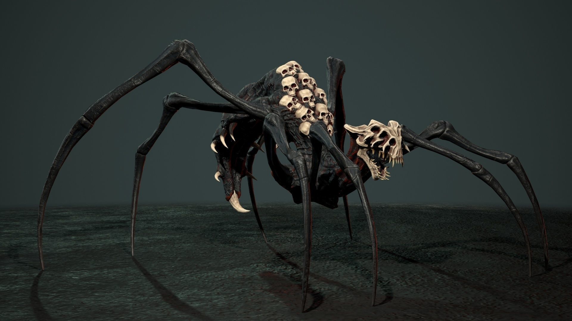 Undeath Spider 1 Low-poly 3D model_4