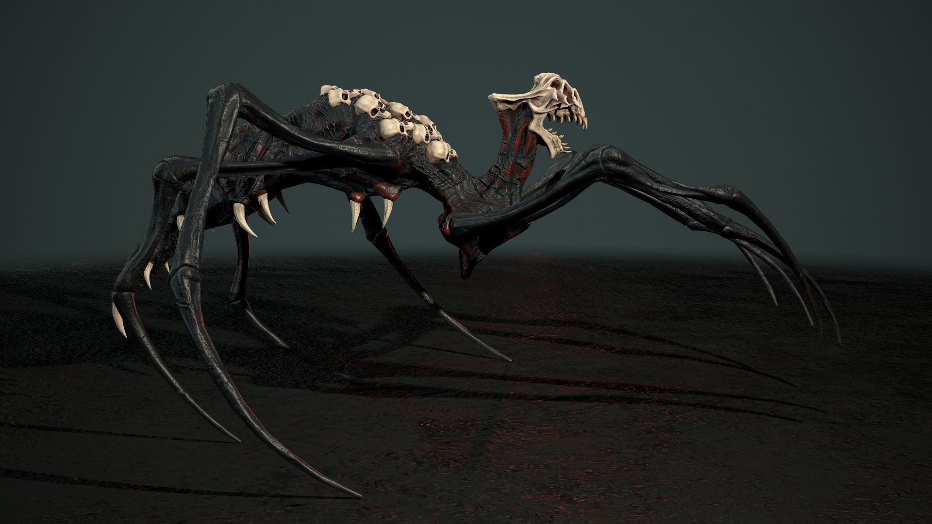 Undeath Spider 1 Low-poly 3D model_13