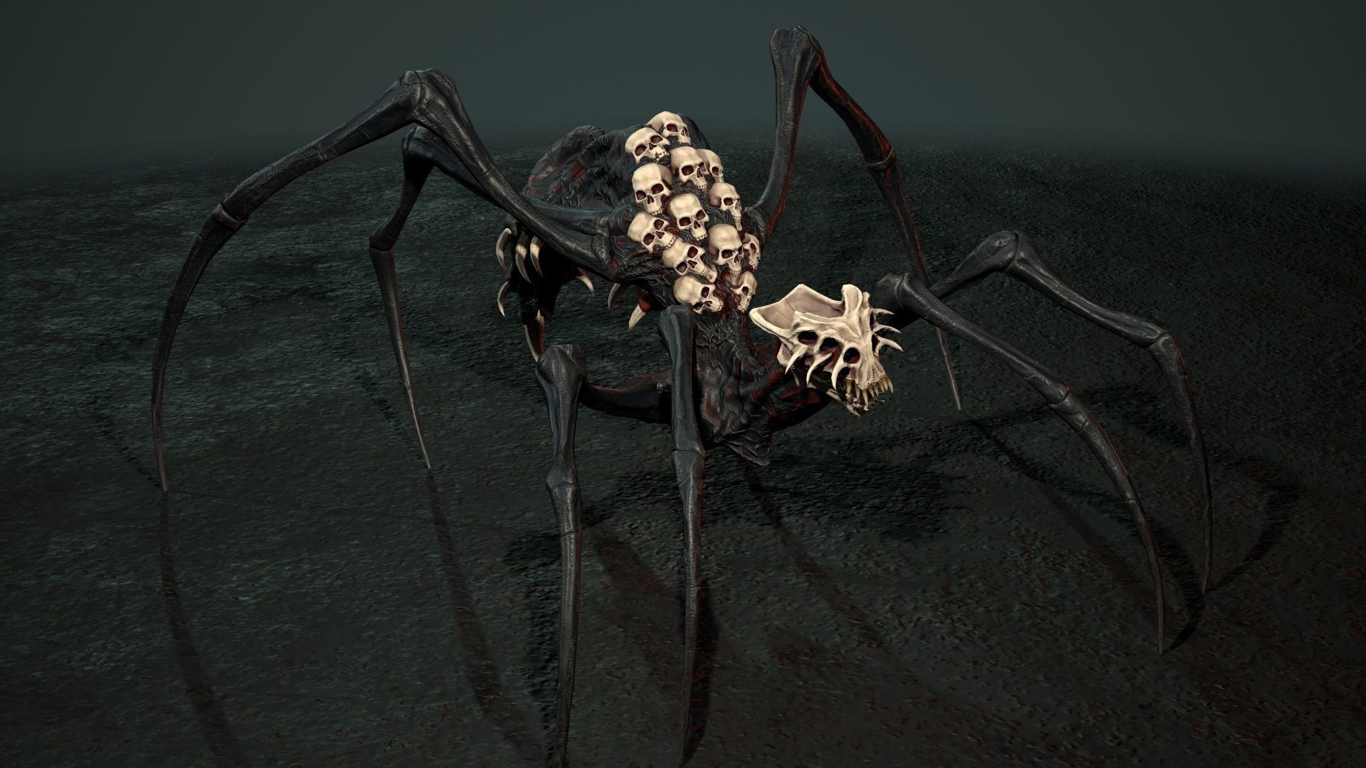 Undeath Spider 1 Low-poly 3D model_21