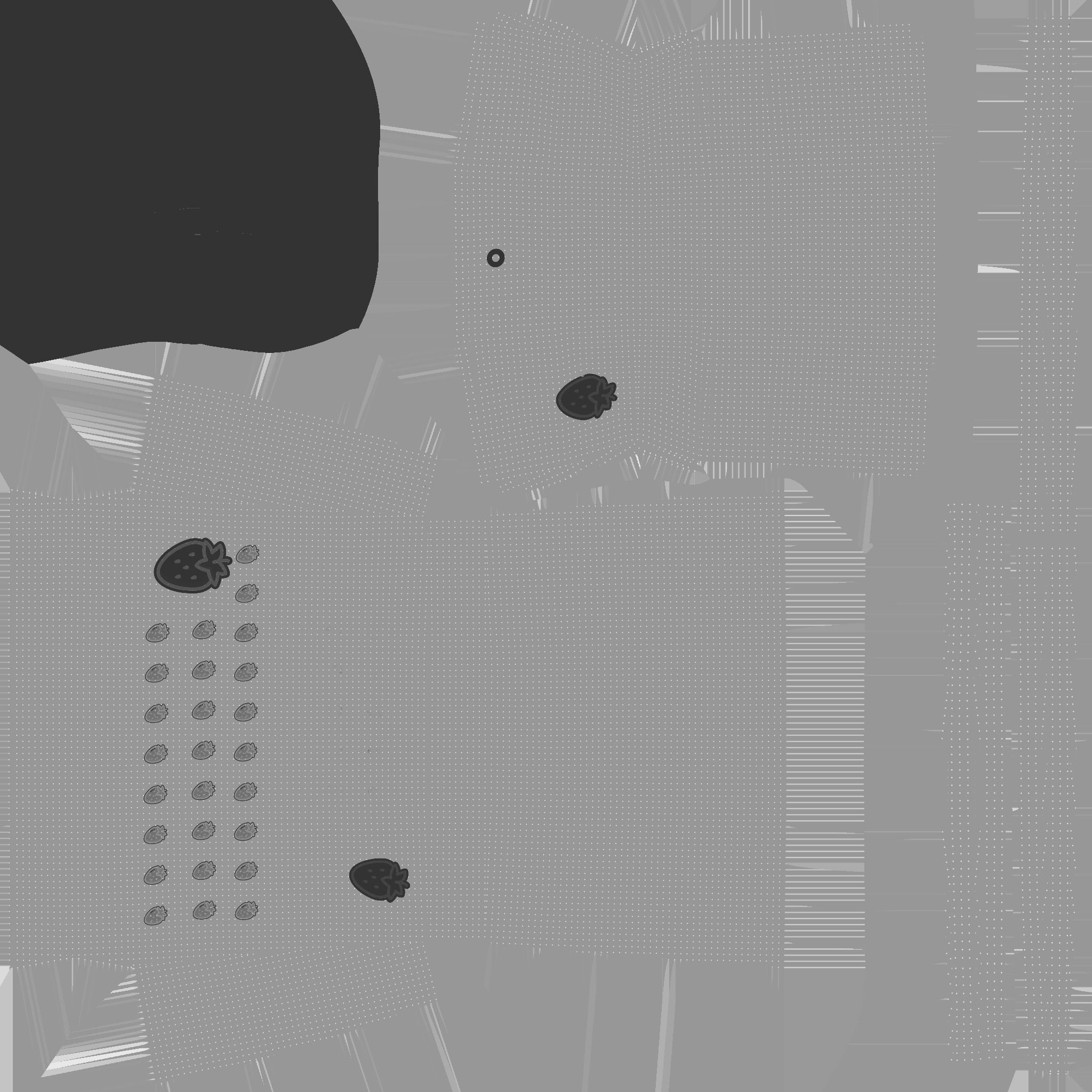 Yellow Strawberrie Female Bag - Character Fashion Design Low-poly 3D model_16