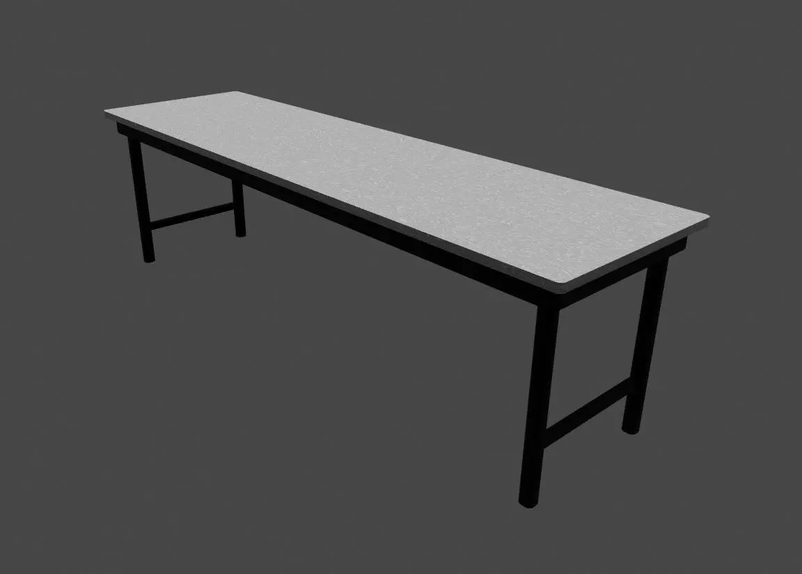 Laboratory Table Free low-poly 3D model_0