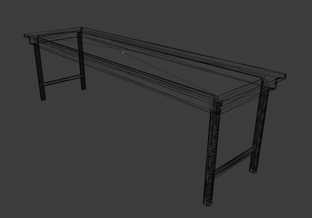 Laboratory Table Free low-poly 3D model_2