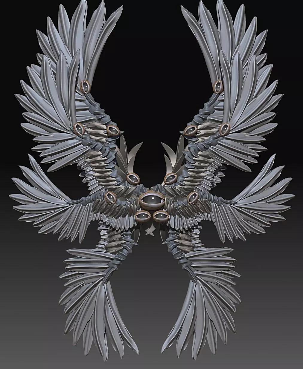 Seraphim -Accurate Biblical angel- 3D print model_0