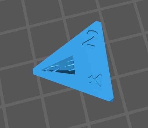 Mimic Dice 4 Faces Free low-poly 3D model Free low-poly 3D model_1