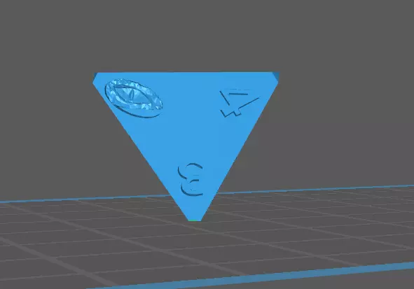 Mimic Dice 4 Faces Free low-poly 3D model Free low-poly 3D model_0