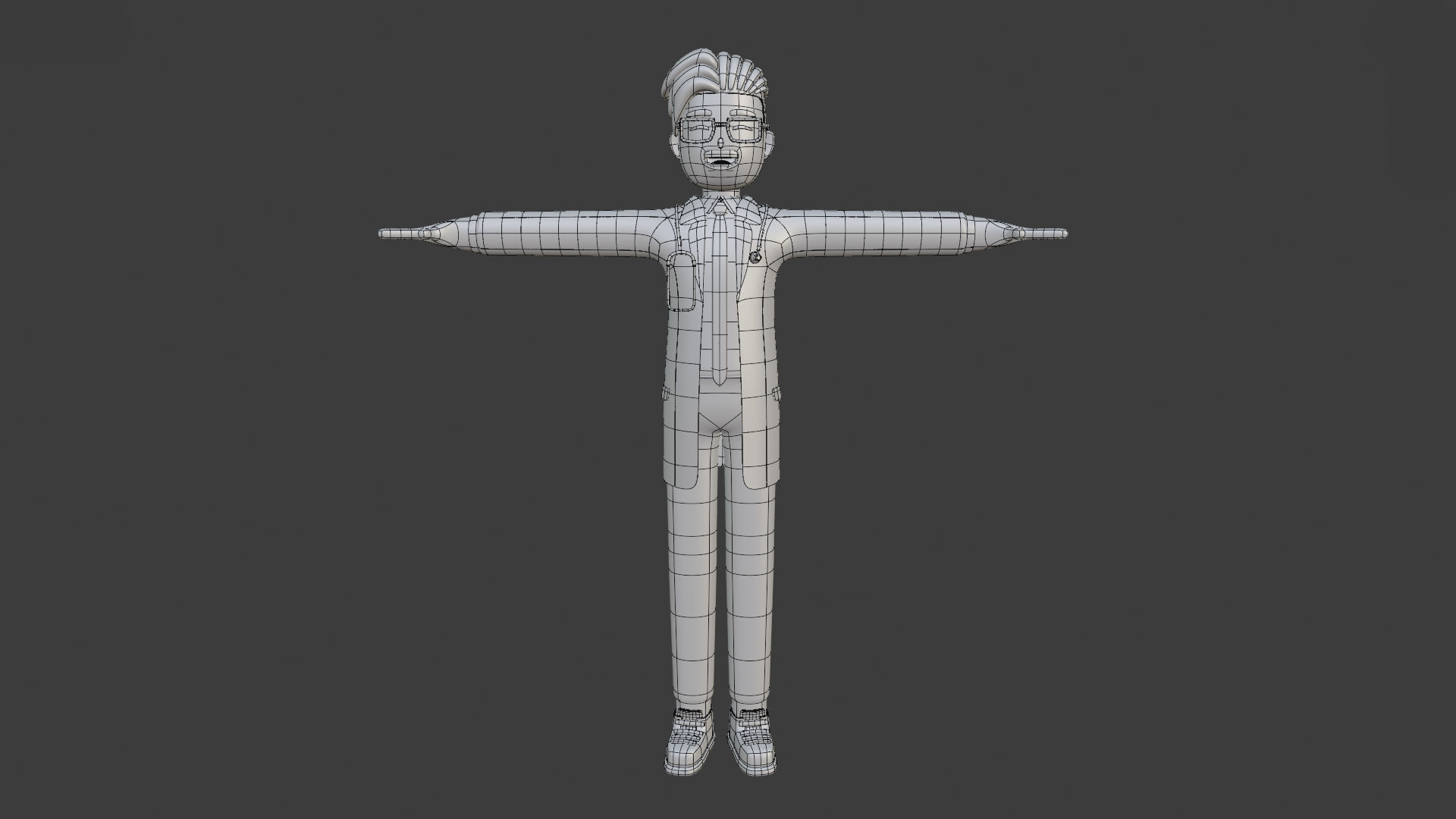 3D Model Doctor Full Body Cartoon Characters 3D model_8