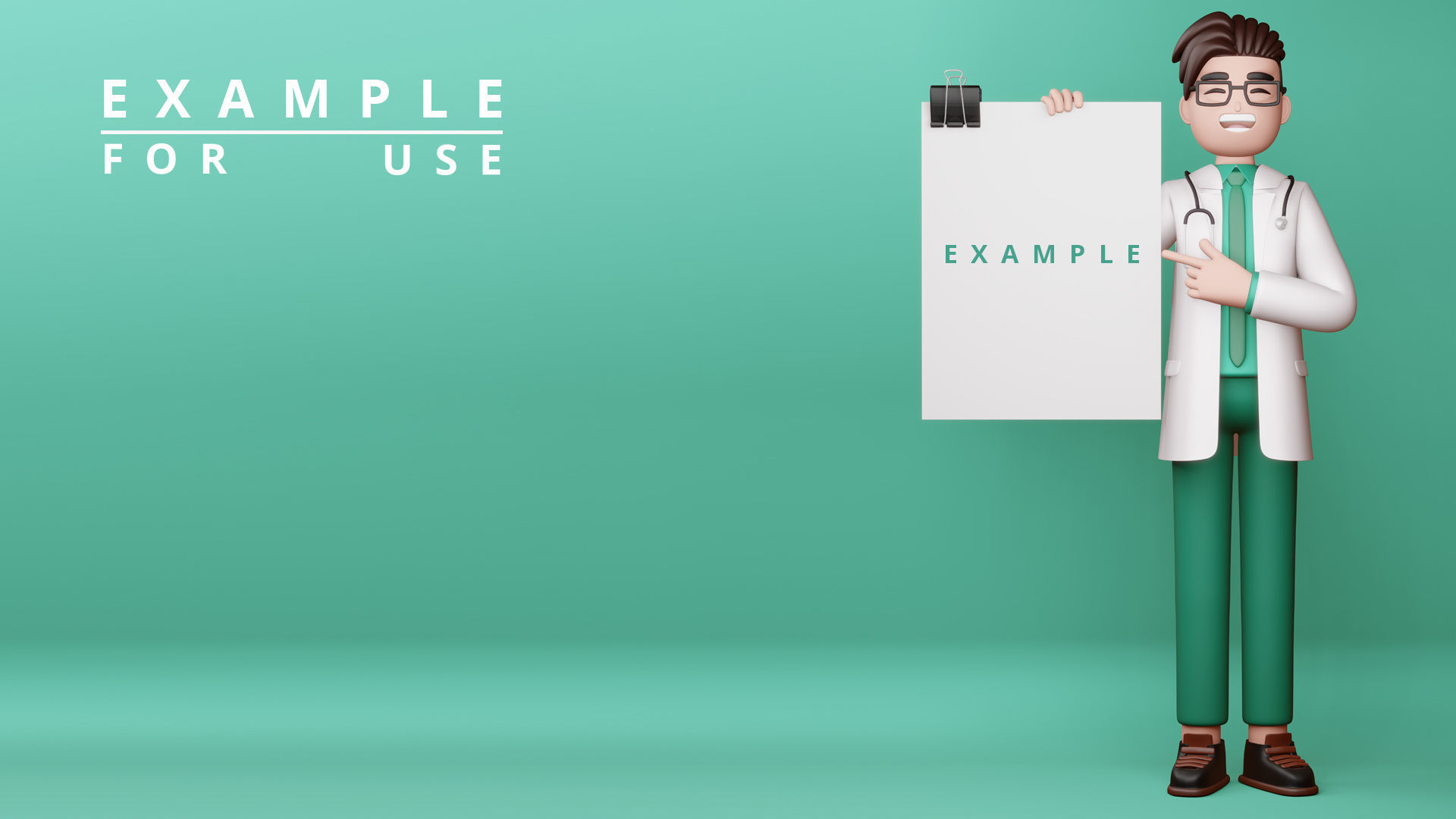 3D Model Doctor Full Body Cartoon Characters 3D model_1