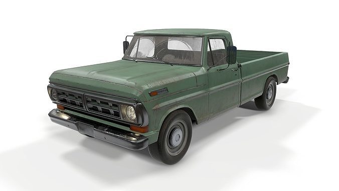 Ford Pickup F100  Low-poly 3D model