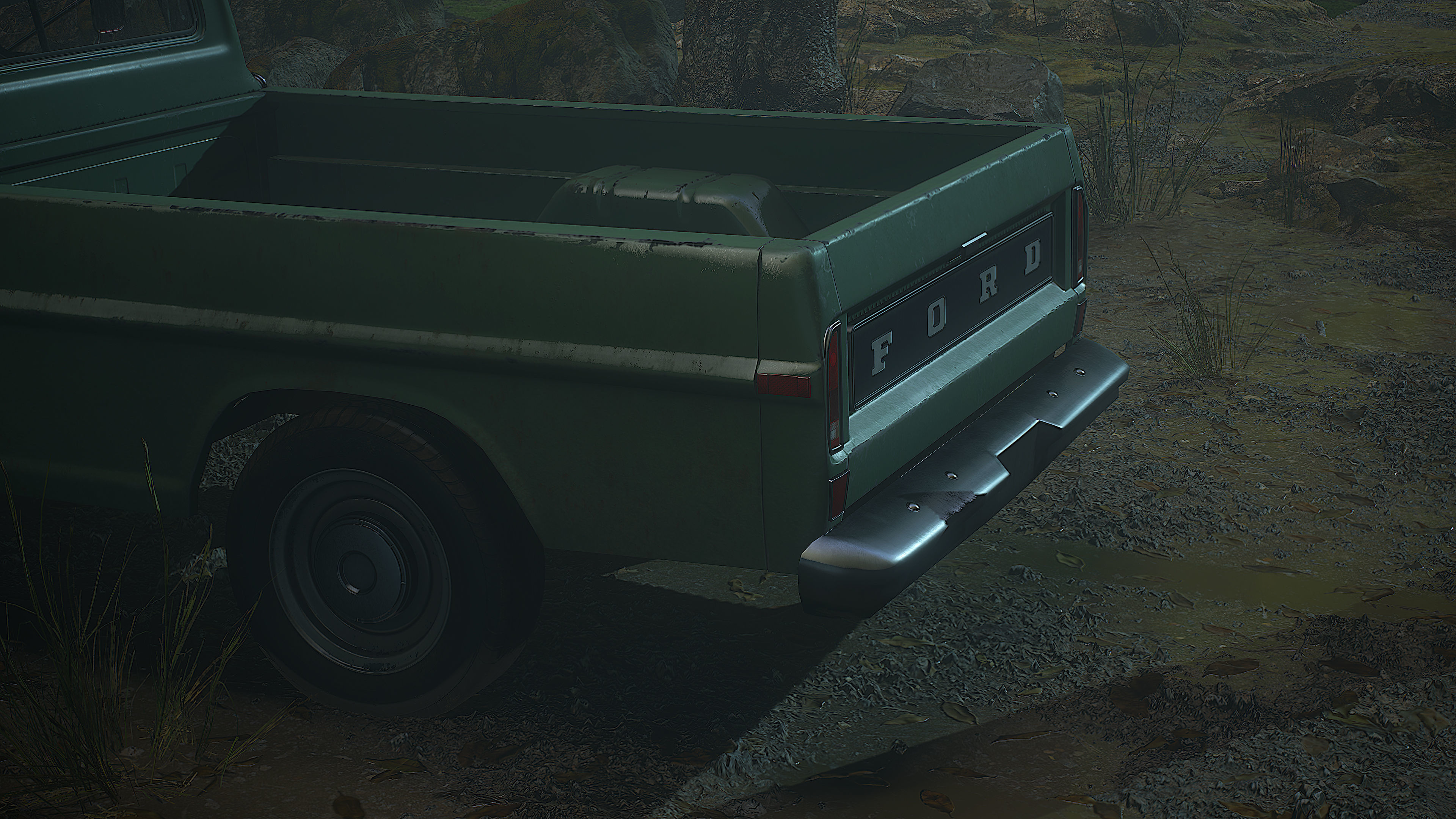 Ford Pickup F100  Low-poly 3D model_7