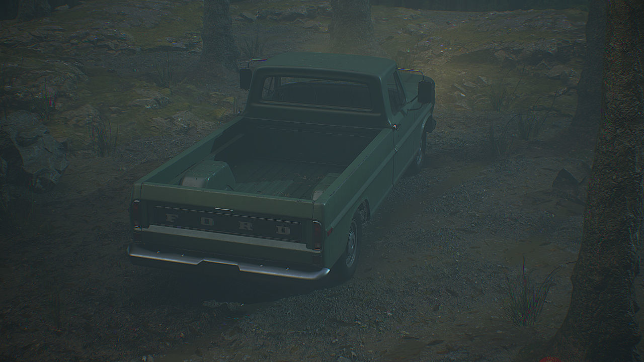 Ford Pickup F100  Low-poly 3D model_9