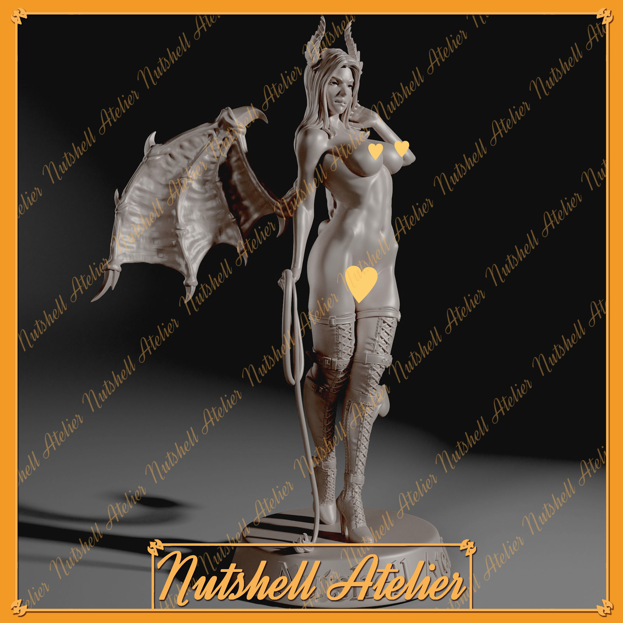 Nutshell Atelier - Sadistic Succubus  3D print model_3