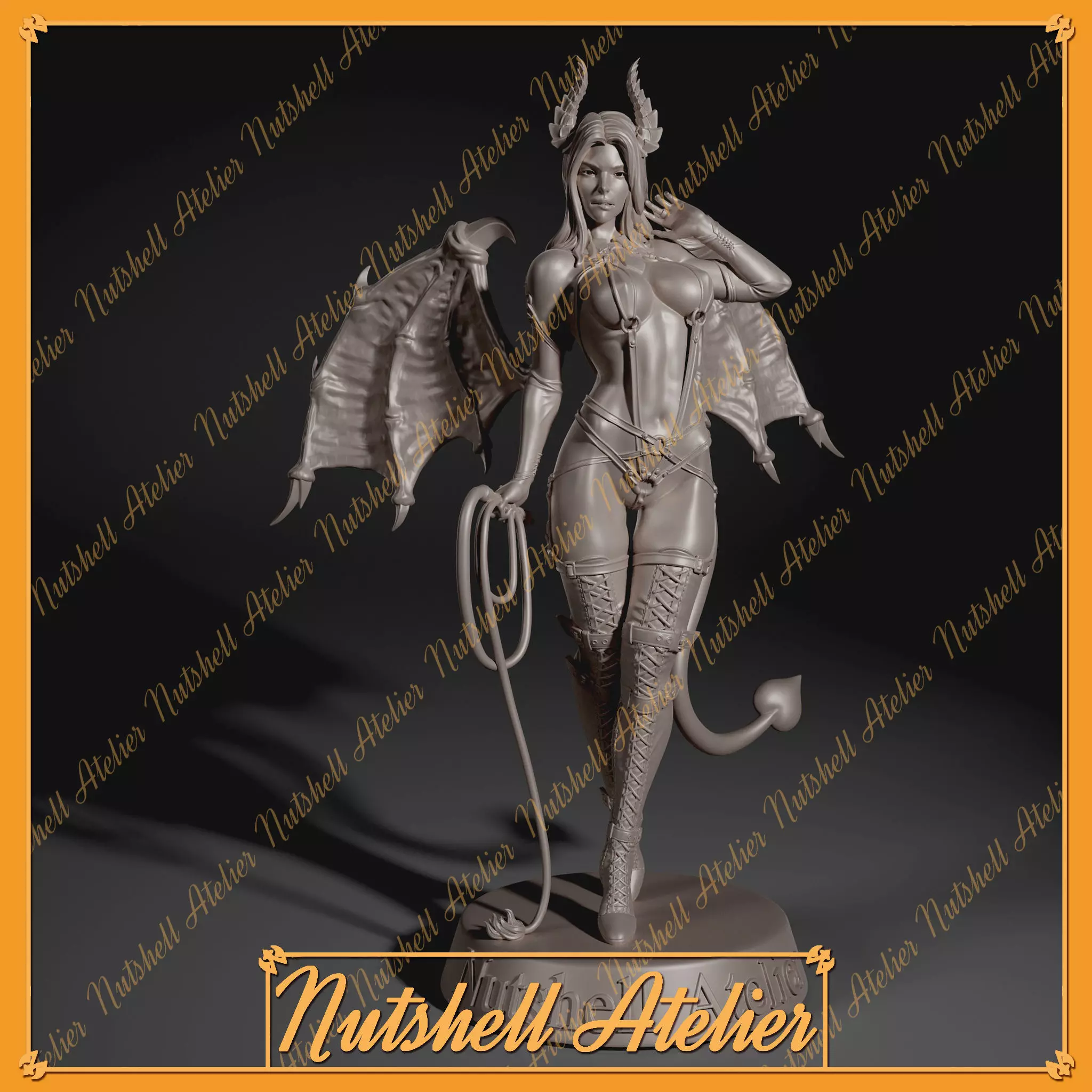 Nutshell Atelier - Sadistic Succubus  3D print model_0