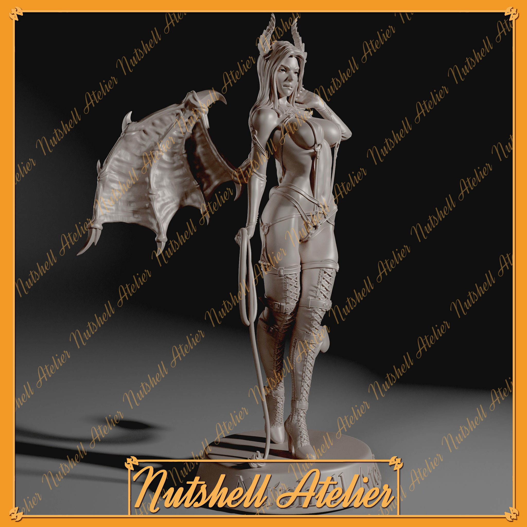 Nutshell Atelier - Sadistic Succubus  3D print model_4