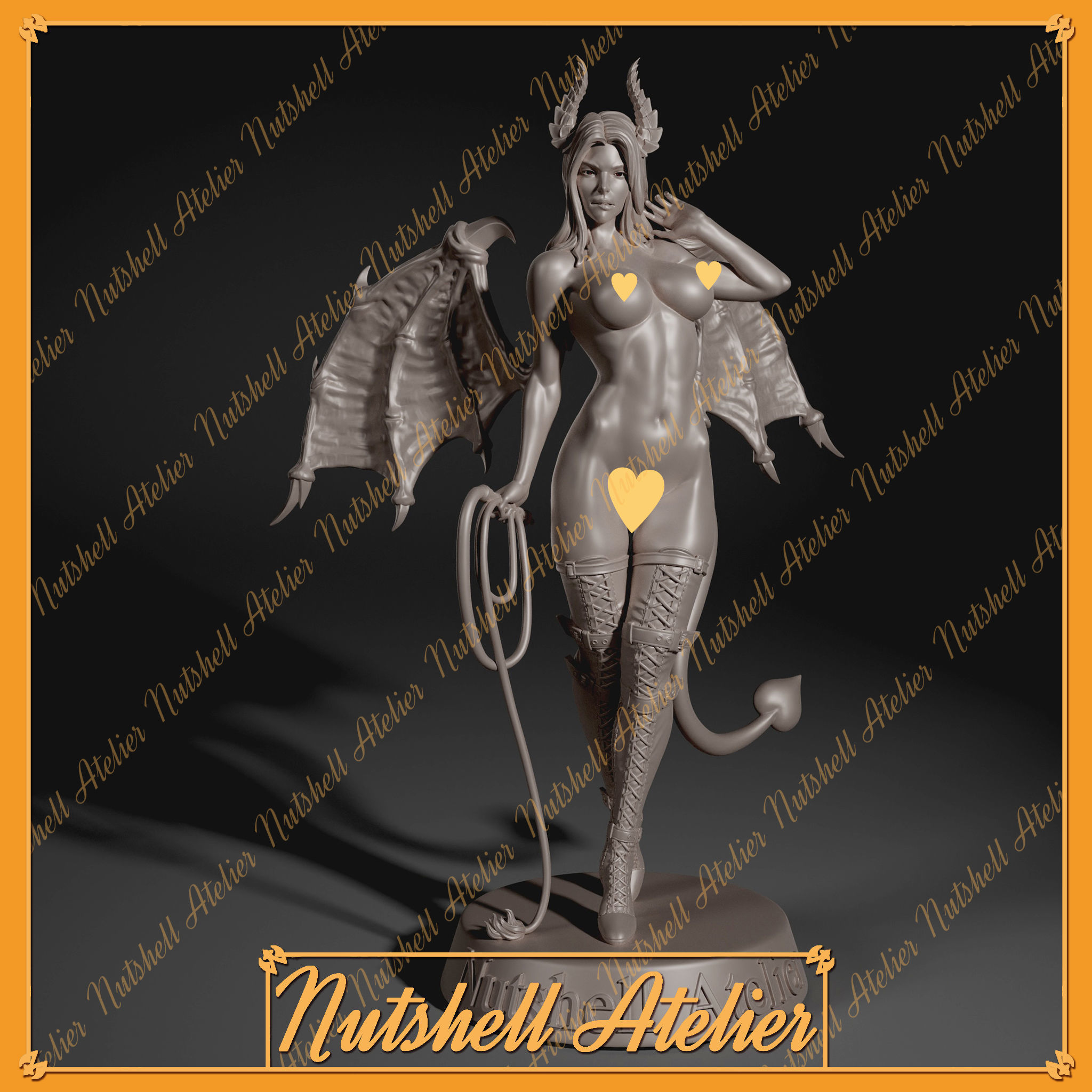Nutshell Atelier - Sadistic Succubus  3D print model_2