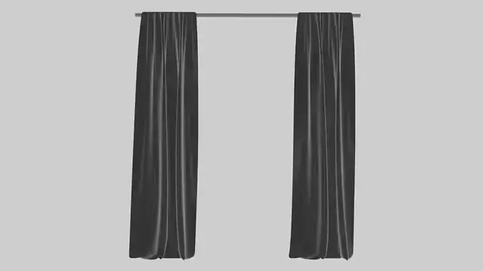Black curtains