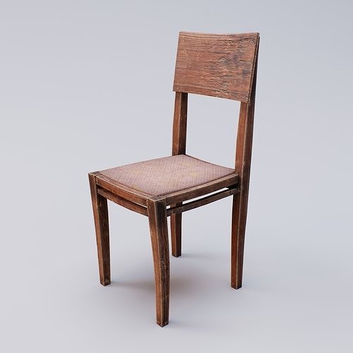 Old Wooden Chair Free low-poly 3D model