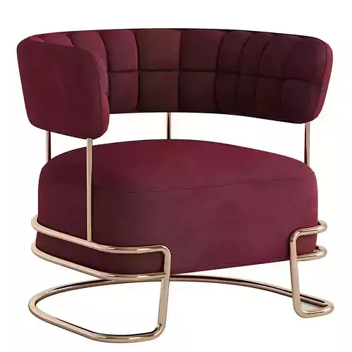Brass Madison Armchair Cotton Velvet