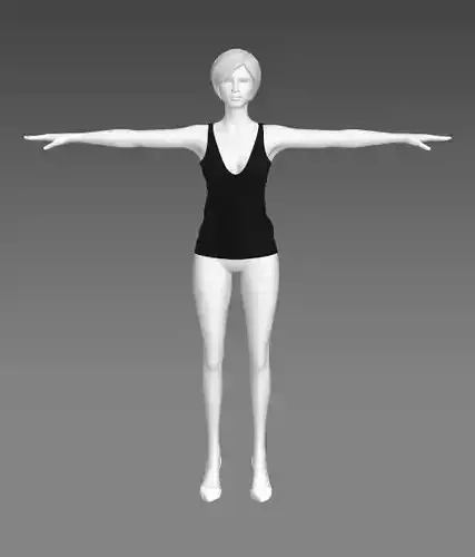 Woman Clothing T-Pose 319