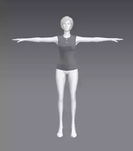 Woman Clothing T-Pose 321