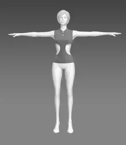 Woman Clothing T-Pose 324
