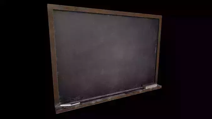 Chalkboard game ready asset - low poly