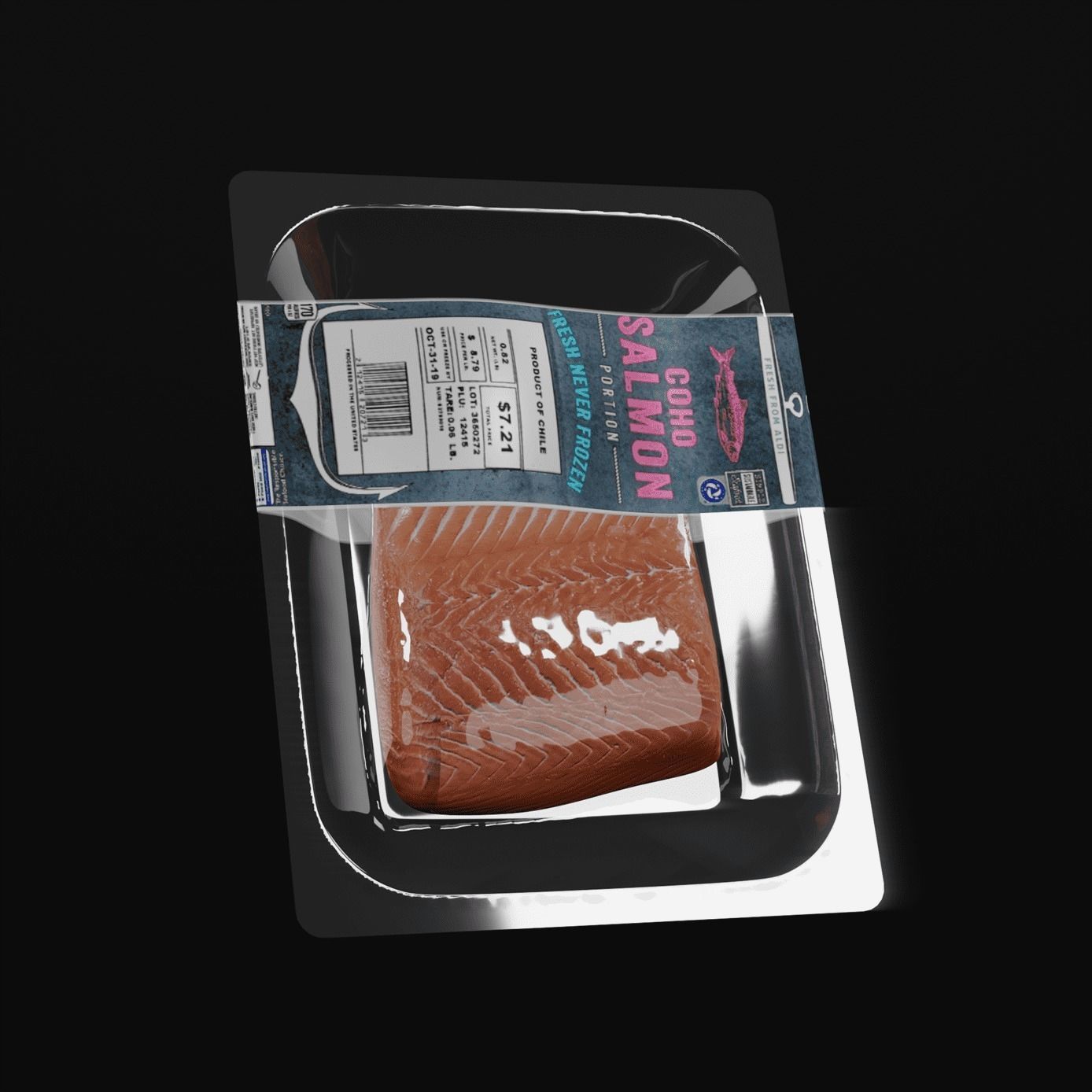 Package Of Fish 1 3D model_2