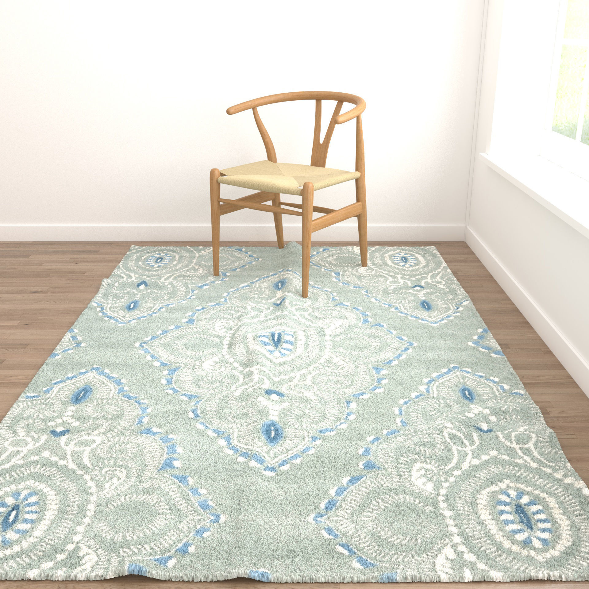 Rugs No 90 Low-poly 3D model_8