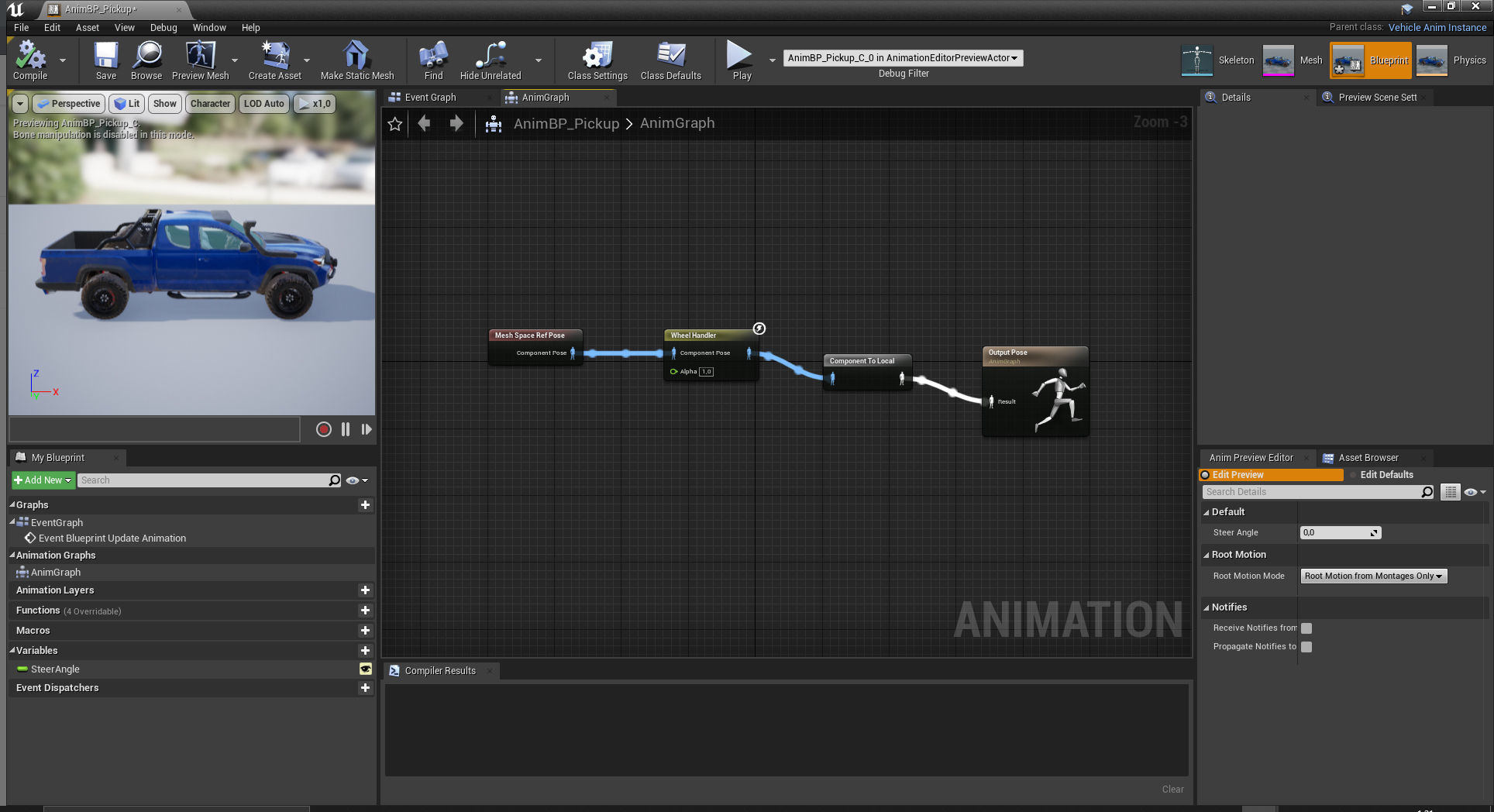 UE4 Pickup Truck Pack Vehicle Car Low-poly 3D model_6